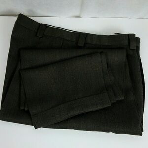 Mark Shale Brown Pleated Cuffed Dress Pants 40x32